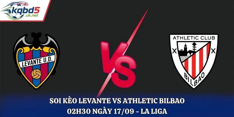 Soi Kèo Levante Vs Athletic Bilbao Lúc 02H30 Ngày 17/09/2026 - La Liga